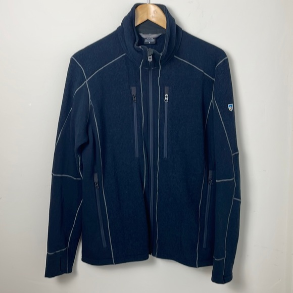 Kuhl Other - Kuhl Interceptr Navy Blue Knit Fleece Full Zip Jacket Size M